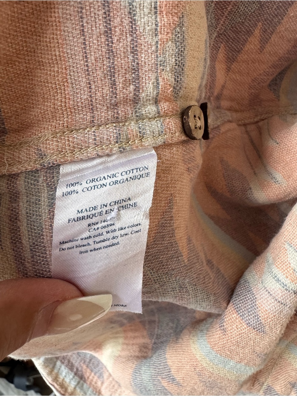 Men's Faherty Patterned Button-Up - Picture 5 of 6